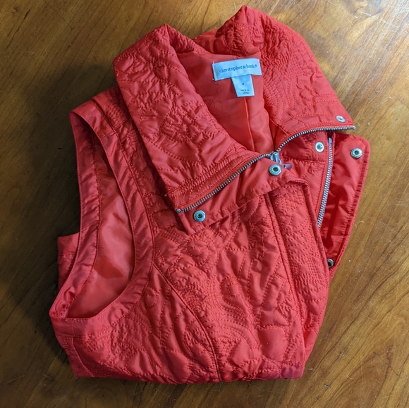 Christopher & Banks Polyester Embroidered Vest - Picture 2 of 6